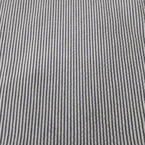 💖 Banana Republic Striped Seersucker Top Balloon Sleeve Size S - Picture 10 of 10
